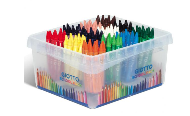 GIOTTO Cera Wax Crayon Slim, Pack of 144